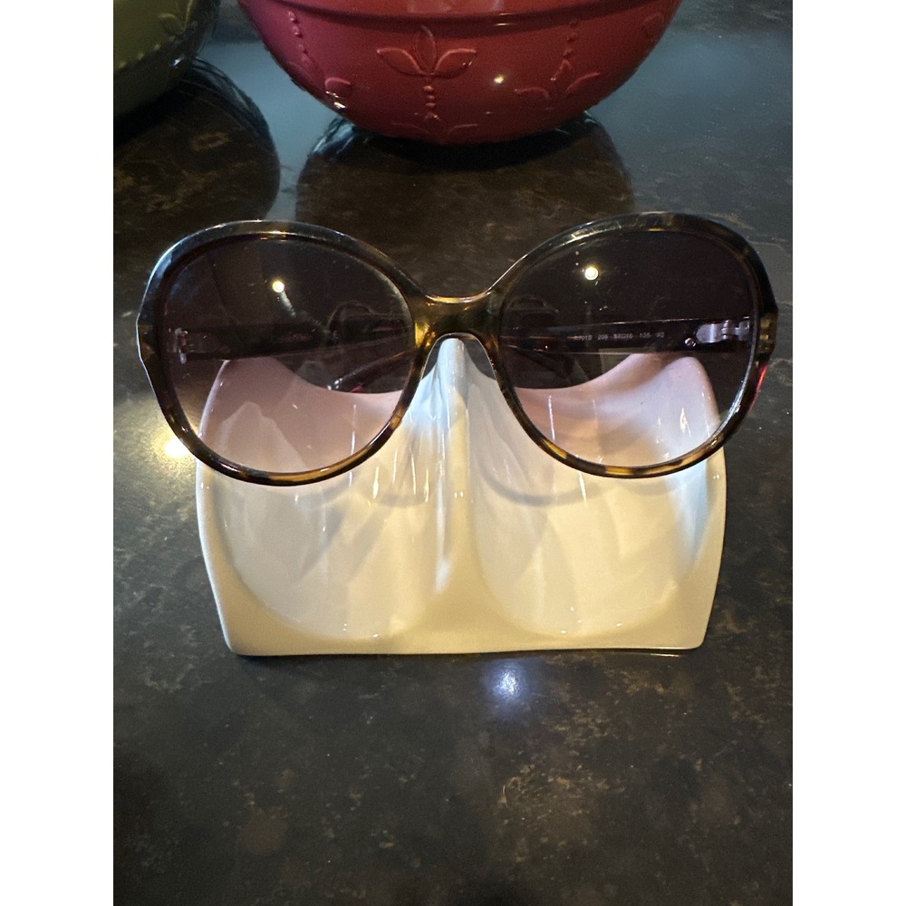 Calvin Klein R701S Tortoise Round Oversized Sunglasses Brown Purple 58mm